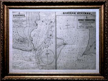 Channel Eyripos Nautical Chart, issued in 1918