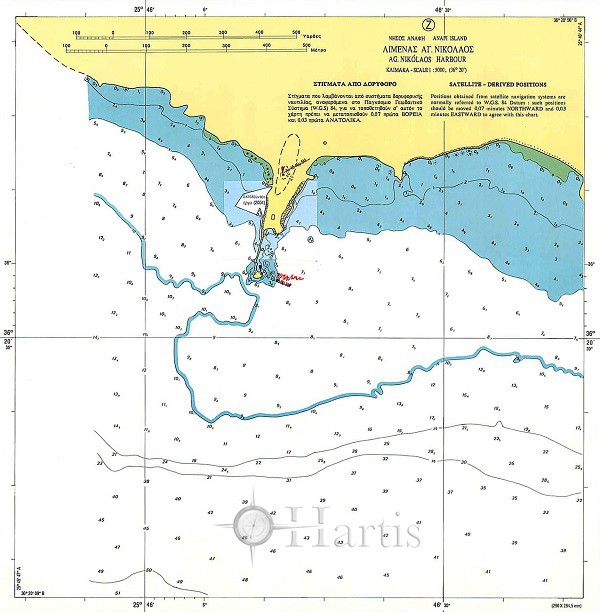 Bays and Harbours of Folegandros - Sikinos - Ios and Anafi Islands Nautical Chart