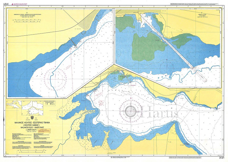 Maliakos Gulf - Inner Part (Lamia Gulf) Nautical Chart