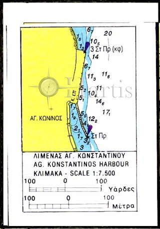 Channel of Atalanti - Oreos - North Evvoikos Gulf Nautical Chart