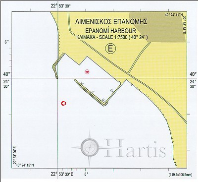 Thermaikos Gulf - Thessaloniki Port Nautical Chart
