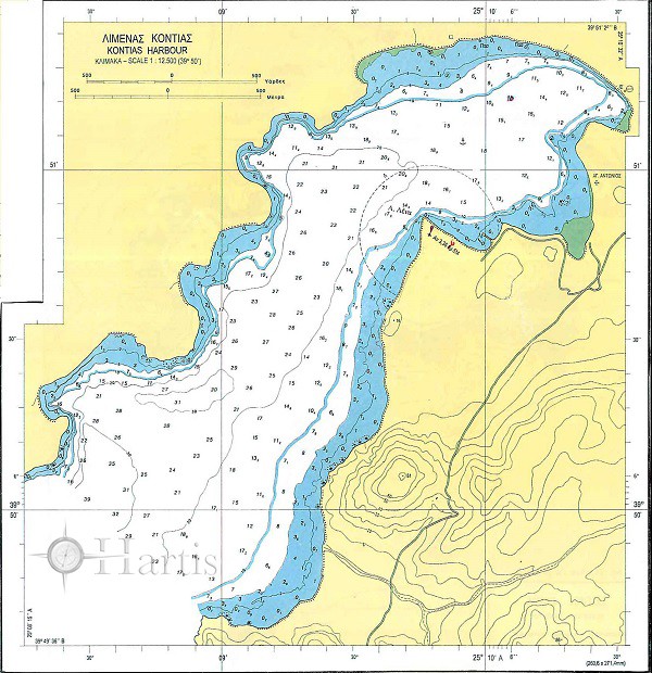 Ports and Bays of Limnos and Agios Efstratios Islands Nautical Chart