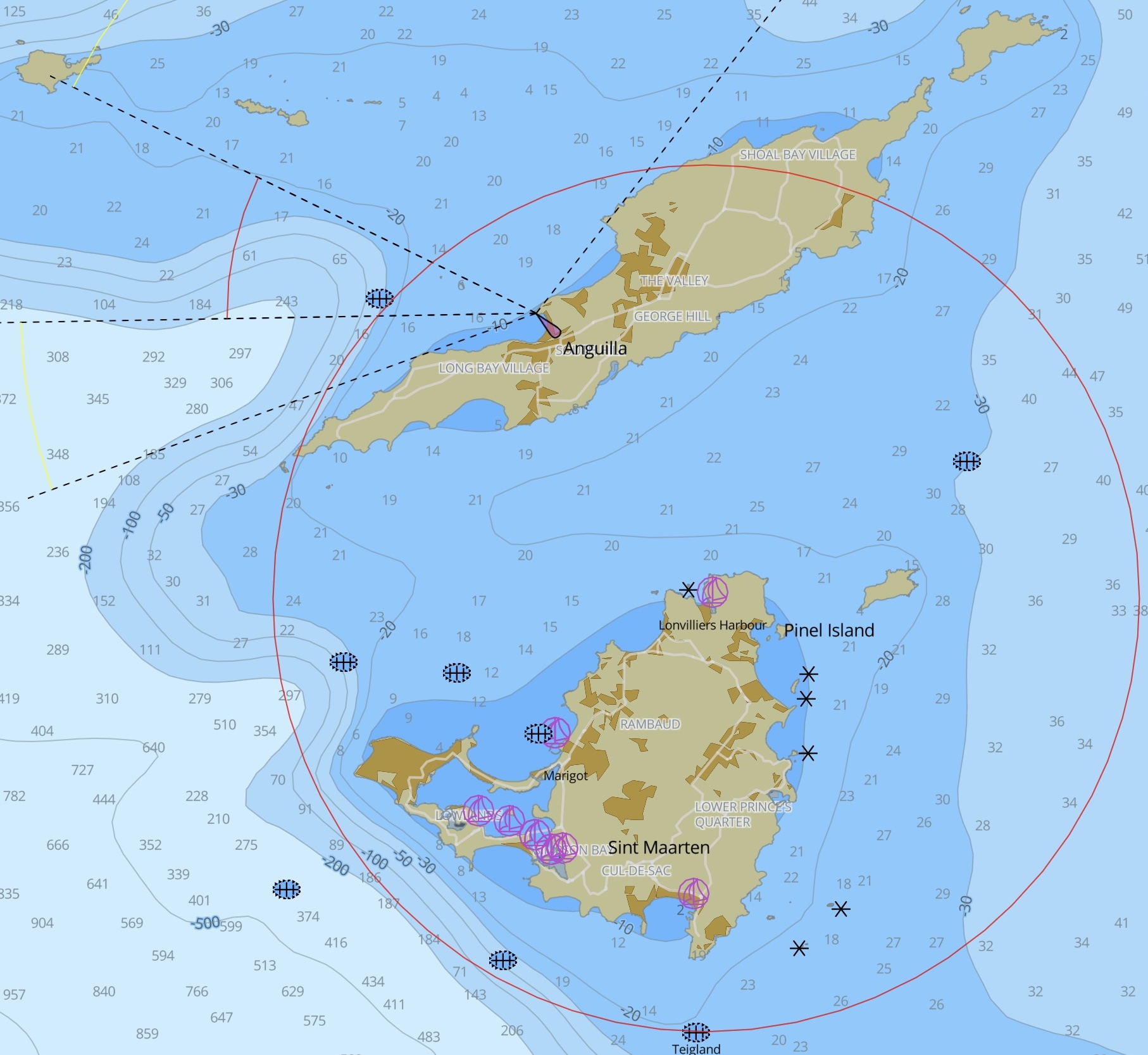 HARTIS Caribbean Nautical Chart